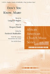 Don't You Know, Mary? SATB choral sheet music cover